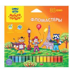 Набор фломастеров Мульти-Пульти "Енот Во Франции", арт. 260828, 36 цв х 3 упак.