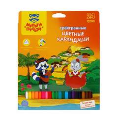 Набор цветных карандашей МУЛЬТИ-ПУЛЬТИ, 24 цв., арт. 239792 - (3 набора)
