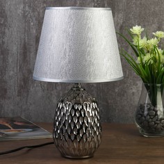 Лампа настольная 7555092TL/1 E14 40Вт серебро 21х21х32 см Risalux