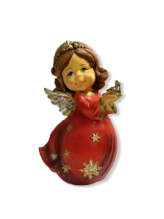 Новогодняя фигурка Decobraz Девочка фея с голубем НФ241 1 шт.