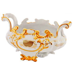 Конфетница 20 см Ладья Weimar Porzellan "Веймар /Симфония /Золотая" / 002140