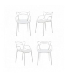 Комплект стульев 4 шт. Bradex Masters , белый