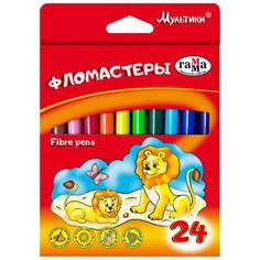Набор фломастеров Гамма "Мультики", арт. 286578, 24 цв х 3 упак. Gamma