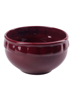 Керамический салатник Груморо Пастораль 12,5х12,5х7 см 600 мл винный, суповая миска