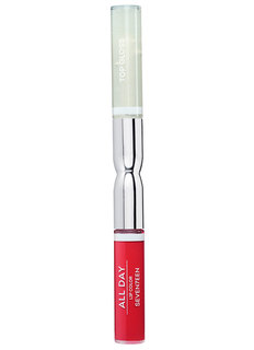 Жидкая стойкая помада-блеск Seventeen All day lip color & top gloss 68 красный с искрой