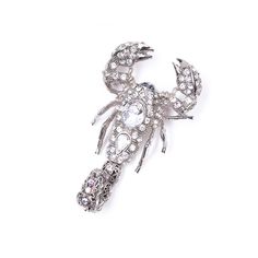 Брошь из бижутерного сплава с swarovski Moon Paris MoS-22.03-057