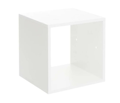 Стеллаж №1 DICE CUBE 1 секция, 360х360х320, Белый Клик Мебель
