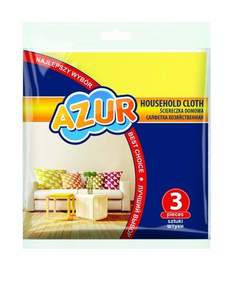 Салфетки для уборки Azur арт. 821863, 3 штук х 10 уп.