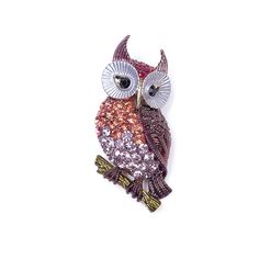 Брошь из бижутерного сплава с swarovski Moon Paris MoS-22.03-060