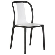 Стул DOBRIN LMZL-PP669, черный/белый