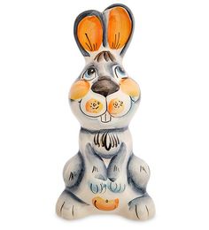Фигурка "Заяц" цв. бол. (Гжельский фарфор) ГЛ-850 113-7010997 No Brand