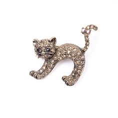 Брошь из бижутерного сплава с swarovski Moon Paris MoS-22.03-045