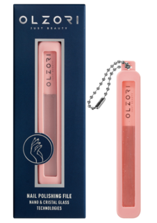 Пилка для ногтей стеклянная для полировки, шлифовки OLZORI VirGo Nail 01