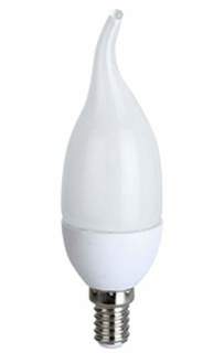 Лампа светодиодная ECOLA, E14, 8W, 4000K, "Свеча на ветру", арт. 581286 - (10 шт.)