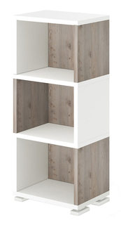 Стеллаж Мэрдэс СБ-15/3 Белый жемчуг/Нельсон Merdes