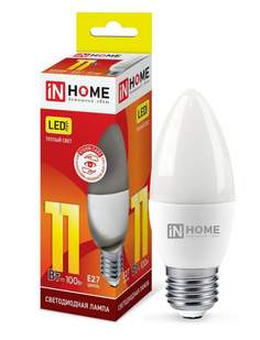 Лампа светодиодная ASDHOME, E27, 11W, 3000K, "Свеча", арт. 687235 - (10 шт.)