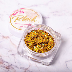 Набор, Blesk, Дизайн для ногтей «Осколки стекляруса» №03, 4 шт.