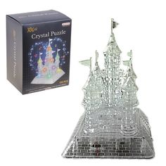 Пазл 3D кристаллический, «Сказочный замок», 105 деталей, световые и звуковые эффекты, рабо No Brand