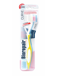 Зубная щетка Biorepair CURVE Protezione Gengive ультра-мягкая, желтая