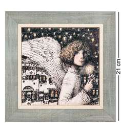 Панно керамическое Исполнитель желаний 15х15 ANG-1363 113-505064 Artangels