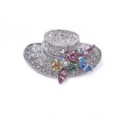 Брошь из бижутерного сплава с swarovski Moon Paris MoS-22.03-023