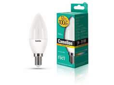 Лампа светодиодная CAMELION, E14, 12W, 3000K, "Свеча", арт. 694997 - (10 шт.)