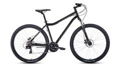 Велосипед горный FORWARD Sporting 2.0 disc 21ск. 29" 2022 21", черный/тмн.серый