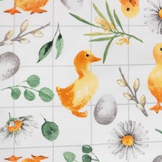 Скатерть Доляна Duckling 149х250 см, 100% хл, рогожка 164 г/м2
