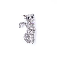 Брошь из бижутерного сплава с swarovski Moon Paris MoS-22.03-016