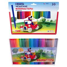 Набор фломастеров Centropen "Пингвины", арт. 002737, 30 цв х 3 упак.