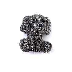 Брошь из бижутерного сплава с swarovski Moon Paris MoS-22.03-013