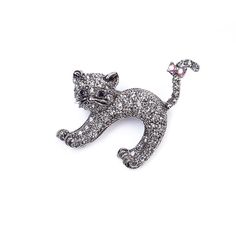 Брошь из бижутерного сплава с swarovski Moon Paris MoS-22.03-044