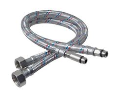 Подводка гибкая для смесителя сталь нержавеющая со стальной гайкой 40см 1/2"х М10 (пара) Rangy Rain