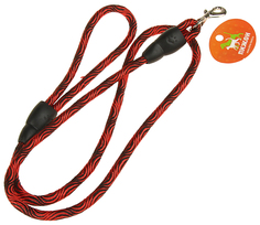 Поводок Пижон Волна красно-чёрный круглый, 120 х 1 см