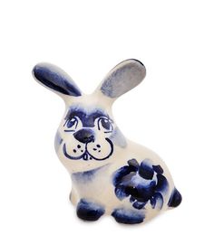 Фигурка "Зайчонок" (Гжельский фарфор) ГЛ-845 113-7010992 No Brand