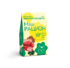 Сухой корм для кошек Наш рацион, мясное ассорти, 1,5кг