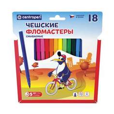 Набор фломастеров Centropen "Пингвины", арт. 150057, 18 цв х 3 упак.