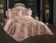 Покрывало "DO&CO" Жаккард Стеганое 260x260 (50х70 2 шт.) ELITA 11641-пудра