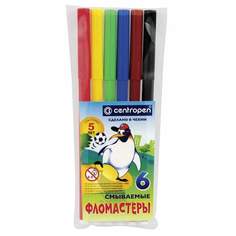 Набор фломастеров Centropen "Пингвины", арт. 150054, 6 цв х 5 упак.