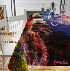 Скатерть прямоугольная Сирень srn354494 220x145