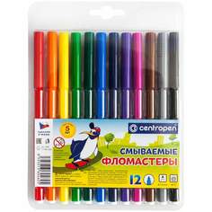 Набор фломастеров Centropen "Washable", арт. 004999, 12 цв х 3 упак.