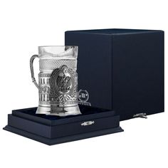 Подстаканник Герб России с чернением 932ПС00806 АргентА