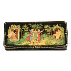 Шкатулка с художественной росписью «Царевна-Лягушка» No Brand