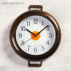 Часы настенные, : Кухня, К завтраку, плавный ход, 3 АА, 25 х 29 см No Brand
