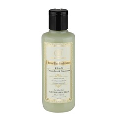 Кондиционер для волос Khadi Natural "Зеленый чай и Алоэ вера" - без парабенов, 210 мл