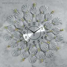 Часы настенные, : Ажур, Ракушки, d=22 см, 59 х 59 см No Brand