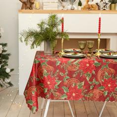 Скатерть Доляна Новый год: Волшебный праздник 145x260 /- 2 , 100% п/э