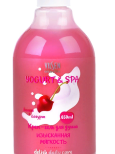 Гель для душа Vilsen Yogurt&Spa Изысканная мягкость Питательный и увлажняющий, 650 мл