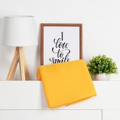 Плед Экономь и Я Желтый 150x200 , пл.160 г/м2, 100% п/э