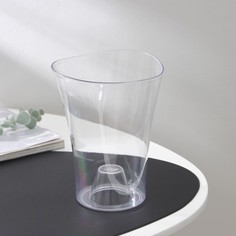 Цветочное кашпо Plast-Avenue волна орхидейная 1328240 1,3 л прозрачный 1 шт.
